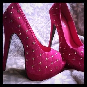 Hot Pink Bumper Peeptoe